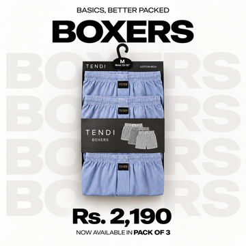 Butter Soft The Oxford Trio – 100% Cotton Boxers (3-Pack)