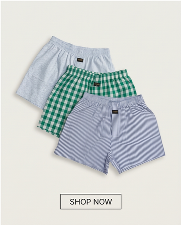 TENDI Comfort Coastal Trio – Men’s 100% Cotton Boxer Shorts (3 Pack)