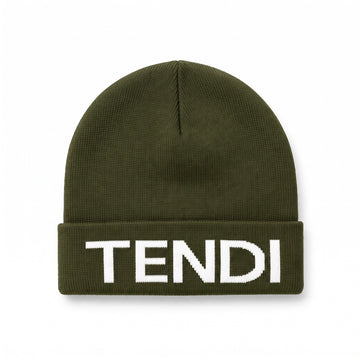 Green Knitted Winter Beanie
