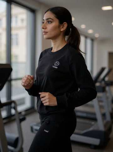 Black Fleece Sweat Shirt | Winter