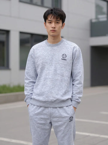 Grey Fleece Sweat Suit | Sweat Shirt + Sweat Trouser | Winter