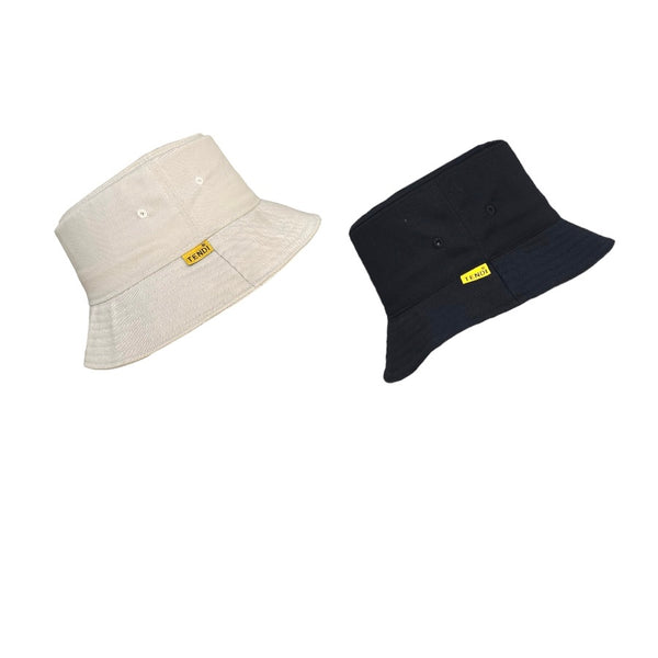 Beige & Black Bucket Hats| Pack of 2