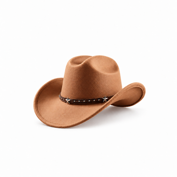 TENDI Maverick Felt Cowboy Hat – with Silver Star Band