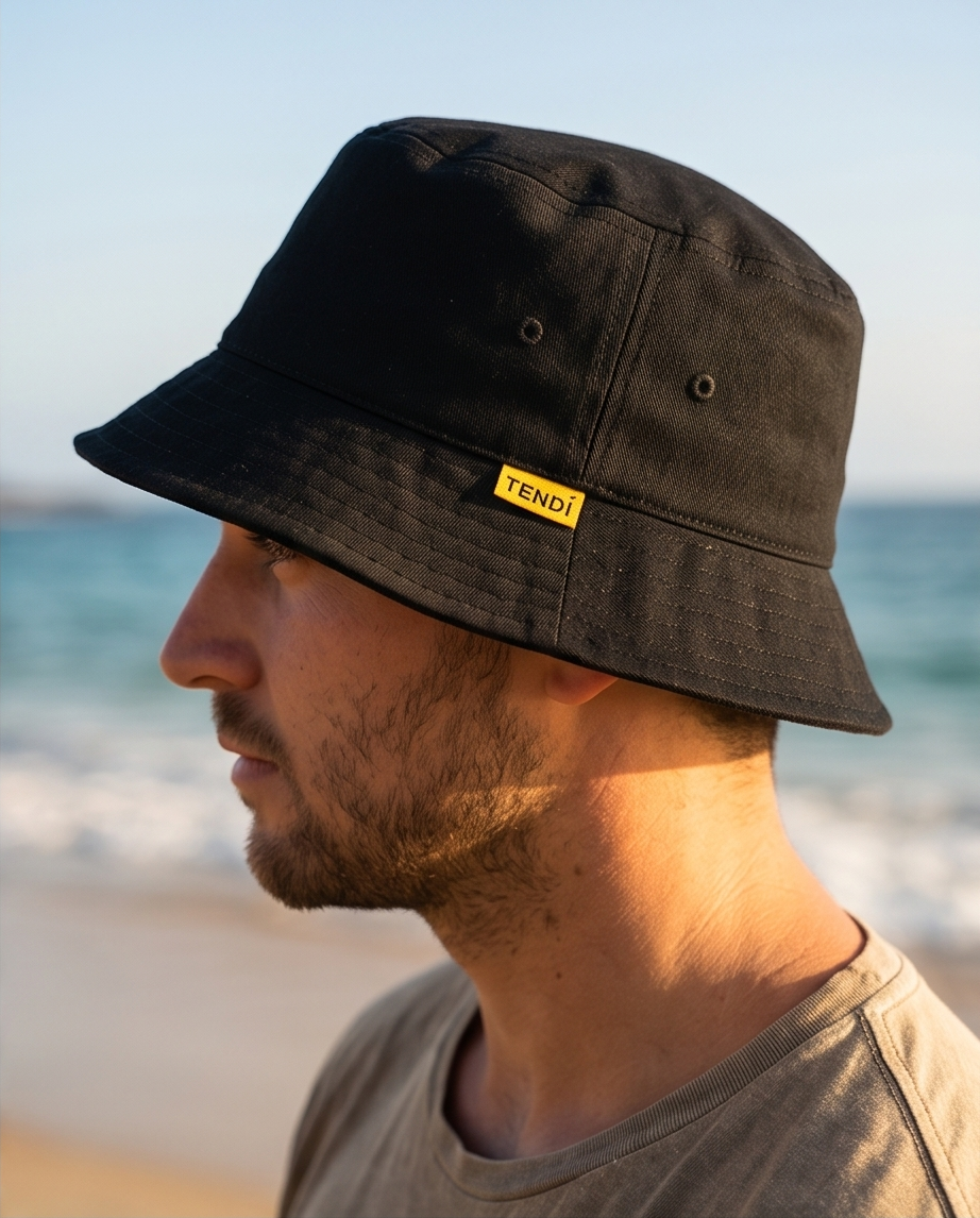 Tendi Unisex Bucket Hat Black - Tendi