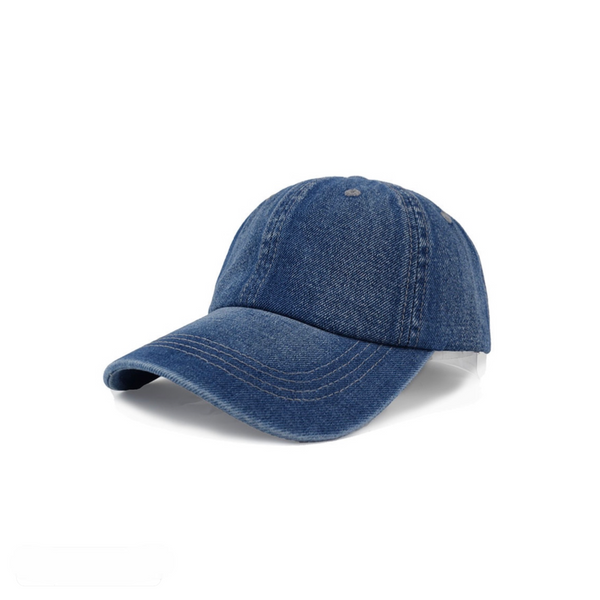 Denim Blue Baseball Cap for Men & Women - Tendi