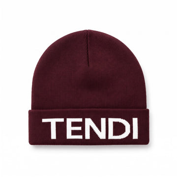 Maroon Knitted Winter Beanie