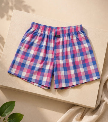 TENDI Signature Check Cotton Boxer Underwear