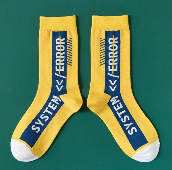 Printed Sport Socks | Yellow - Tendi