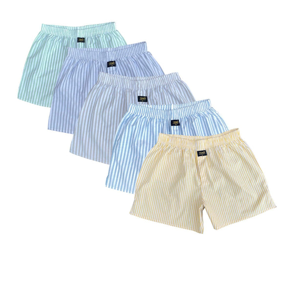 Tendi Men Cotton Boxer Underwear | Best Deal Pack of 5 | Random Colors - Tendi