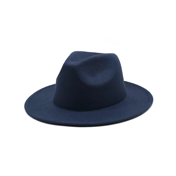 Tendi Wool Felt Fedora Navy Blue | Gentlemen Hat for Men & Women - Tendi