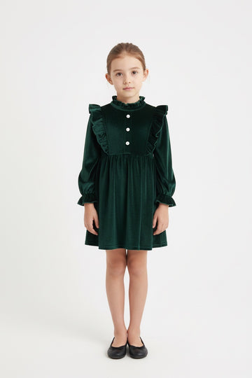 Green Velvet Frock