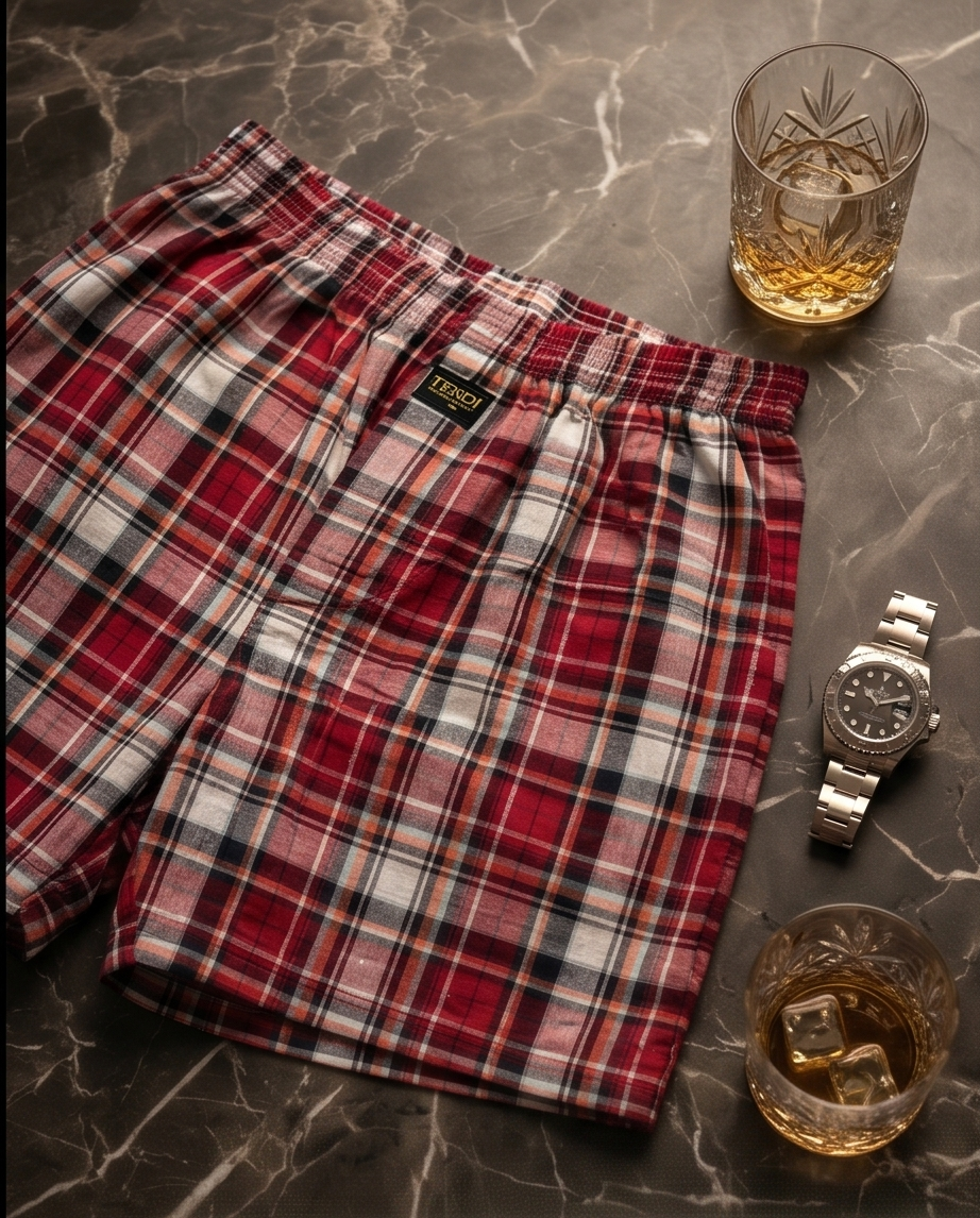 Crimson Check
Unisex Cotton Boxer Underwear 3-Pack