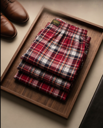 Crimson Check
Unisex Cotton Boxer Underwear 3-Pack