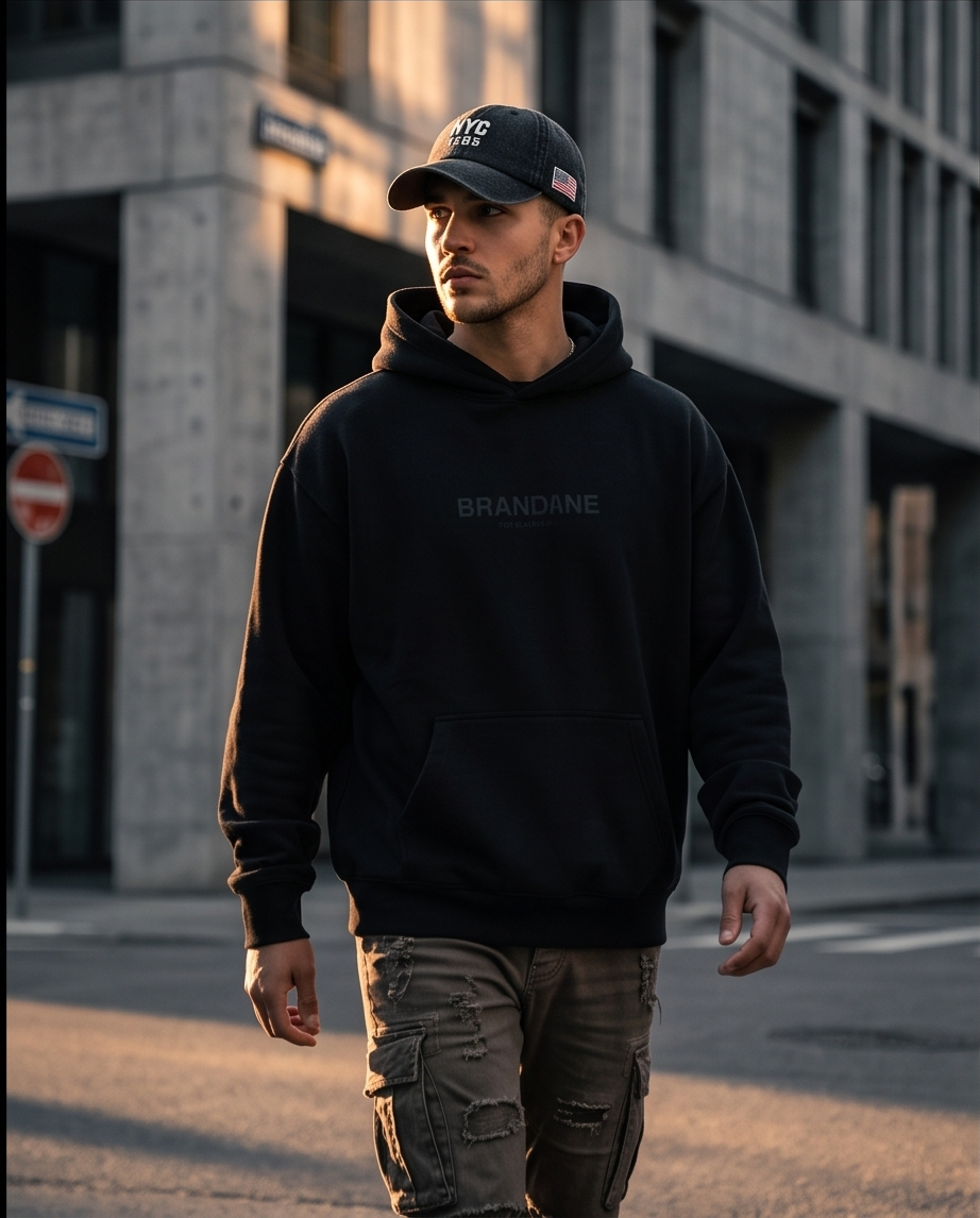 NYC Embroidered Grey Denim Baseball Cap