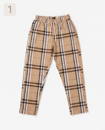 TENDI Signature Cotton Lounge Pajama Pants – Burberry Check