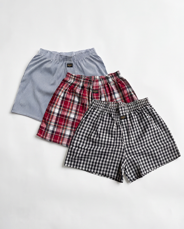 TENDI The Heritage Trio – Men’s 100% Cotton Boxer Shorts (3 Pack)