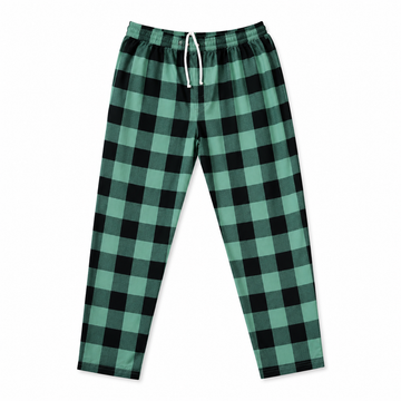 TENDI Comfort Lounge Wear Pajama Pants – Green Plaid