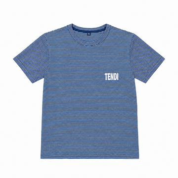 TENDI Grey Stripe Tee