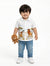 Safari King – Lion-Inspired Hand-Painted  Kids Shirt