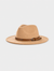 Beige Wool Felt Fedora Hat | Unisex