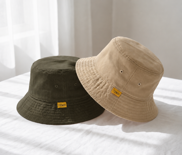 Olive & Khaki Bucket Hats | Pack of 2
