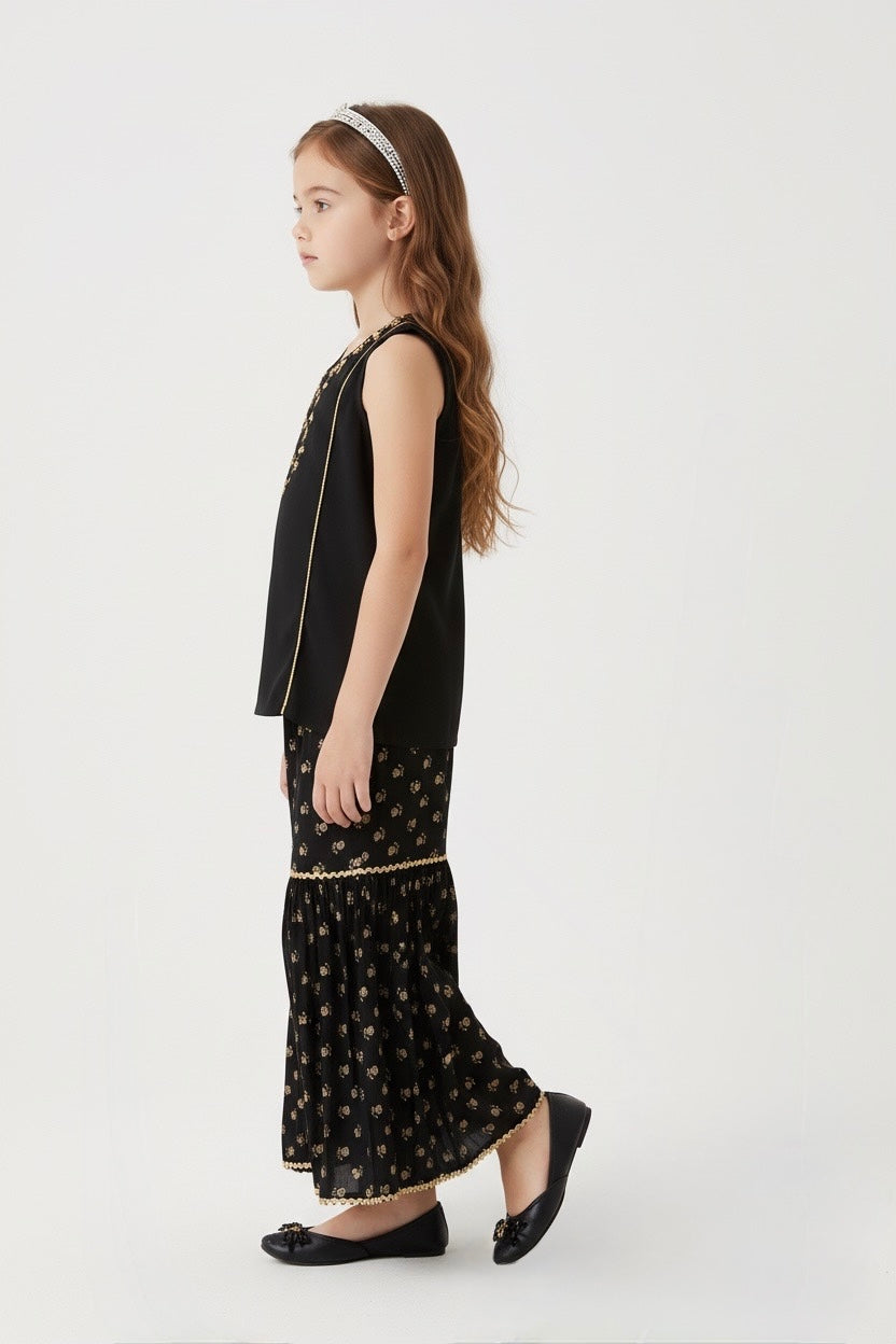 Embroidered Kameez & Gharara