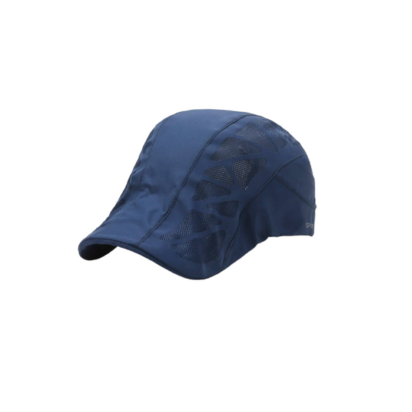 Sports Breathable Mesh Cap Navy Blue - Unisex Golf & Cycling Cap - Tendi