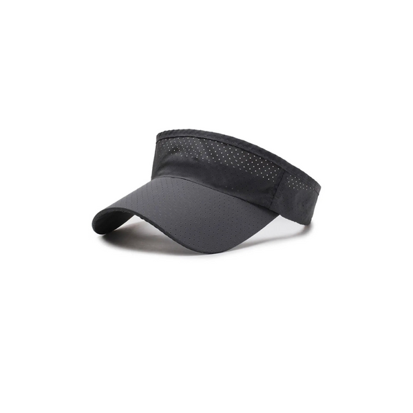 Visor Cap Head Band Gray Mesh Baseball Cap - Sun Protection Adjustable Head Band for Men & Women - Tendi