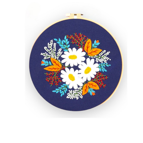 Flower Embroidery Hoop | Hand Made - Tendi