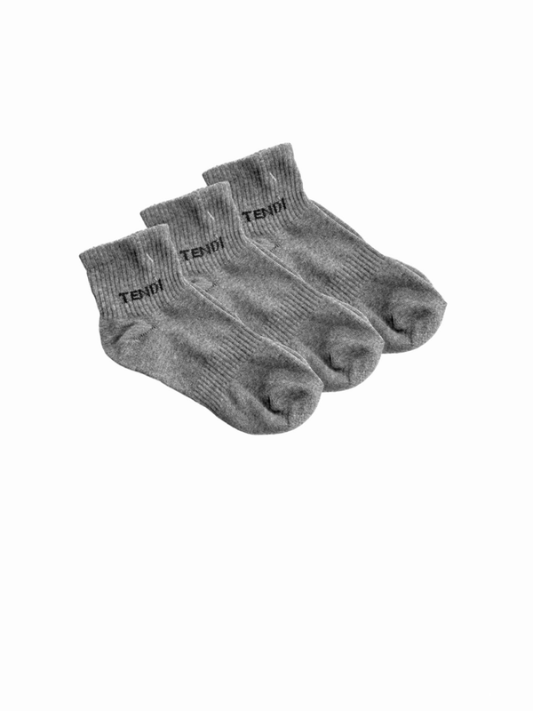 Grey Cotton Socks | Pack of 3 Cotton Socks - Tendi
