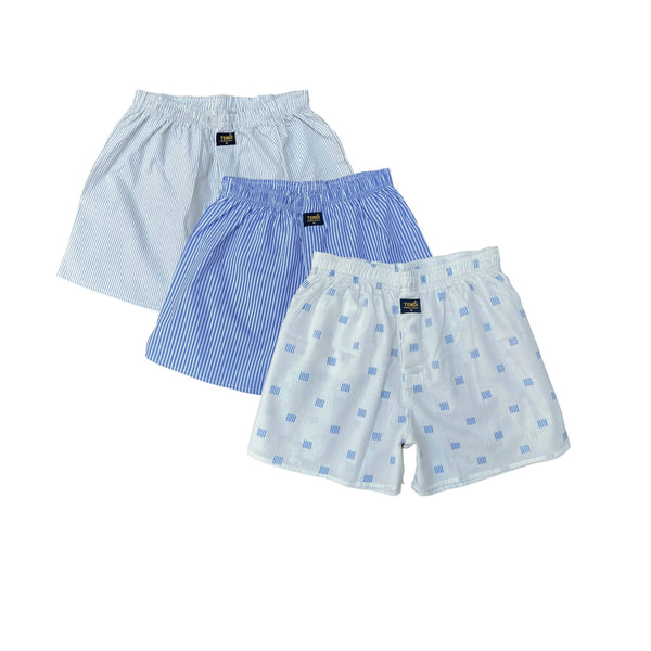 Cotton Boxer Shorts 3 - Pack Random Colors