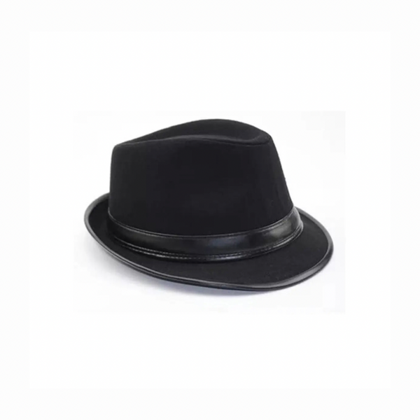 Classic Short Brim Trilby Hat Black | British Style Fedora Hat Cap - | Trilby Hat for Men & Women - Tendi