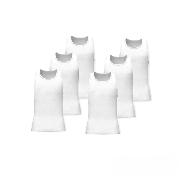 Tendi Classic Under Shirt Vest A Shirt | Tank Undershirt | Best Deal Pack of 6 - Tendi