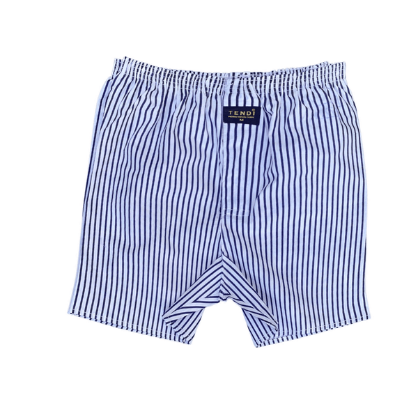 Tendi Royal Men Cotton Boxer Underwear Blue Line | Premium Woven Fabric - Tendi